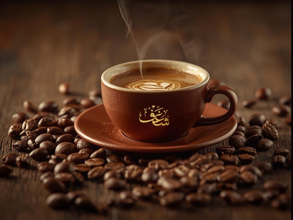 Shaghf Café Falls Church best coffee café with pistachio lattes and desserts.