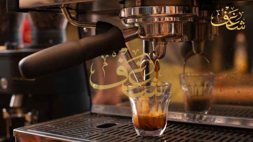 Double Espresso at Shaghf Café with rich crema and bold flavor