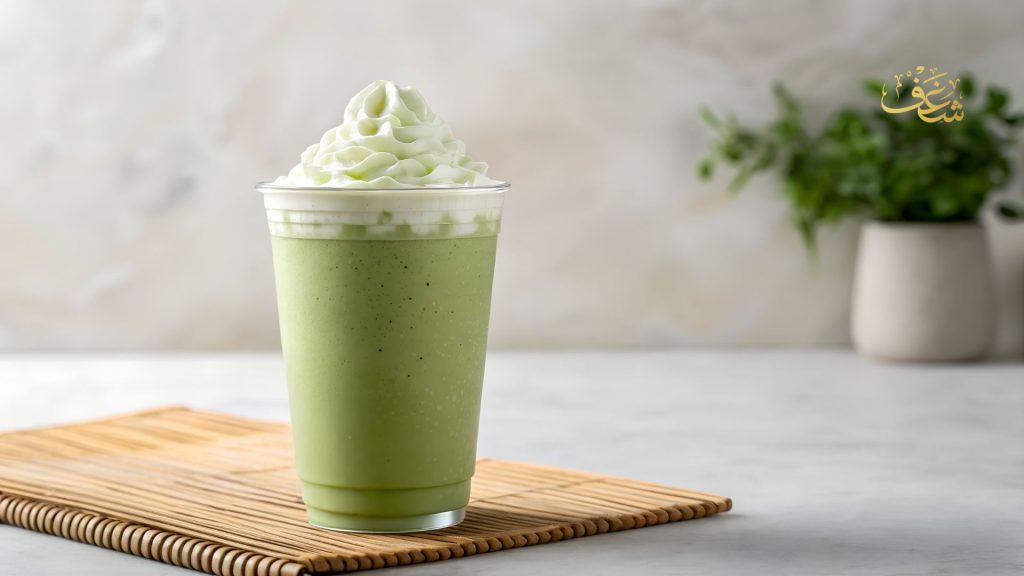 Best Pistachio Frappe in Washington DC by Shaghfva Café creamy pistachio drink DC premium cold coffee Persian café